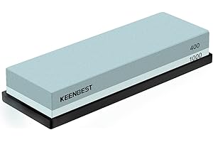 Schleifstein Messer 400 1000 Set - Wetzstein, Abziehstein für Messer, Messerschärfer, Whetstone Sharpening Stone, Messerschleifsteine, Stechbeitel - Grau