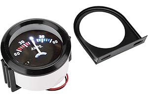 KIMISS DC 12V Ammeter Guage, 2 inch 52mm Car Ammeter Voltmeter 60-0-60A AMP Gauge Volt Meter for Auto car Vehicles(ABS Black)+auto gauge amperemeter,+car amp meter 52mm+car amp meter 52mm+52mm ampere gauge