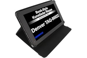 foto-kontor Tasche kompatibel mit Denver TAQ-90022 TAQ-10162 TAQ-10153 TAQ-10223G TAQ-10192G BookStyle Tablettasche Schutz Hülle Schwarz