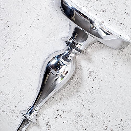 ELEGANTE WANDKONSOLE „JACQUES“ | Aluminium, 60 cm, silber | Wandregal, Ablage - 3
