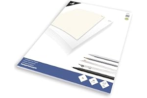 Kangaro transparent tekniskt ritpapper/millimeterpapper DIN A3 24 sidor 80 g/m² papper med 1 ark 1/5/10 mm orange-rutnät, K-7