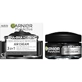 Garnier PureActive AHA+BHA Mattifying Moisturizing Cream with Charcoal, 50 | Ultra Light Texture, 48H Hydration, Matte Finish