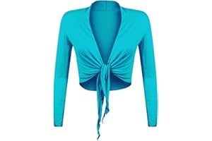 Gloop Bolero, belle, élégante veste pour femme, manche longue, noeud Bolero