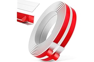 Niuny Paraspigoli Muro Profilo Angolare PVC 6M*4cm Profili In PVC Modanatura Adesiva Per Pareti Bordi Per Mobili Angolari Per Muro Protezione Angoli Autoadesiva Per Piastrelle Porte Finestre Bagno