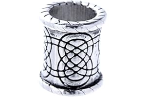 Kiss of Leather Perle pour Barbe Cheveux INOX Nœud Celtique 8mm