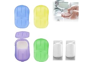 BAVOOTY 120 Hojas de Jabón de Papel, 4 Cajas Jabón de Papel Portátil x 20Pzs, Acampar