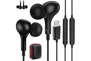ASKUBSKU Auriculares USB C para Galaxy A55 A35 A16 5G Samsung A54 A34 A36 A53 A56,Magnéticos Tipo C Audifonos con Cable Micrófono Control de Volumen,Auricular USB C para iPhone 17 16 Pixel 10 9a Mi 15 14T iPad