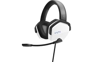Energy Sistem ES Gaming Headset ESG 3 White Thunder Auriculares Gamer (Deep Bass, Cloth Ear Pads, Crystal Clear Sound) - Blanco