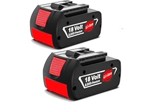 BONADGET 2 baterías de Repuesto de 18V 8,0Ah/8000 mAh para baterías de 18V BAT618 BAT618G BAT609 BAT609G BAT619 BAT619G BAT610G BAT610 BAT612 BAT622 de 18 V