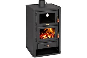 Öppen spis med ugn Prity 14 kW, vedeldad spis med träfack