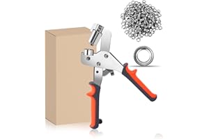 HAIMAYEE Profi Ösenzang Set mit 300 Ösen Ø10mm Ösenpresse für Planen Stoffe Planenösen Metallösen Ideale Sichere Ösenstanze