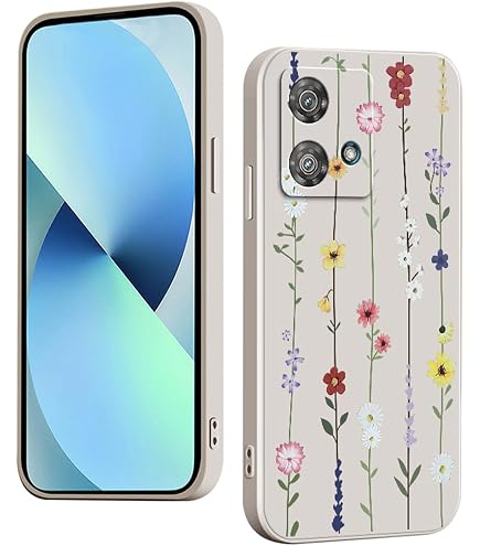 Motorola Moto Edge 40 Hülle – Flüssiges Silikon Case In Lila, Superdünn & Griffig Mit Schutz Vor Stößen