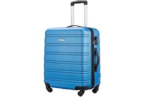 Flymax 55x35x20 Cabin Case Super Lightweight Abs Hard Shell Travel Carry on Board Cabin Bag Approved Hand Luggage with 4 Wheels Fits Easyjet, Ryanair, British Airways & Jet 2 56x45x25