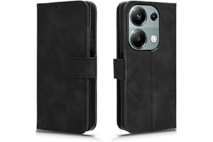 GOKEN Funda para Xiaomi Redmi Note 13 Pro 4G Funda, Leather Folio Carcasa con Billetera, Magnética Premium PU/TPU Cuero FILP Case Cover con Soporte/Tapa Tarjetas Negro