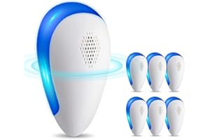 Lickoon - 6 Packs Ultrasonic Pest Repeller, Electronic Indoor Pest Repeller, Pest Control for Insects, Cockroaches, Mice, Spiders, Ants, Insects, Insects