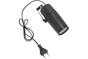 BORDSTRACT Pinspot a LED, Luce a Fascio 3W 90-240V, Lampada a Effetto di Illuminazione Bianca a Fascio LED, Luci da Palcoscenico a Fascio per KTV, Casa, Palcoscenico