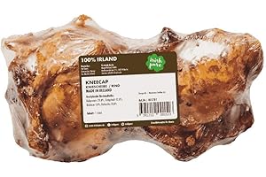 Irish Pure Filled Kneecap Bone Premium Kauknochen vom Rind für Hunde | Vitamine | Premium | Getreidefrei | Sensitiv | Hundeknochen aus Irland