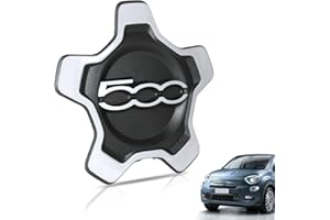 OTUFAN Per 500x Copri Ruota Hup Trim, Un Pezzo Copricerchi 500x, Coprimozzo 500x, Accessori 500x Di Aggiornamento 735626312, 735626311 Sostituzione per 500x (Bianco A)