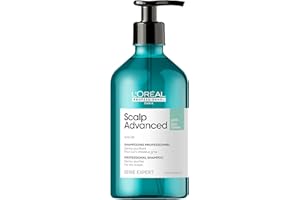 L'ORÉAL PROFESSIONNEL PARIS L'Oréal Professionnel, Shampoing Anti-Gras enrichi en AHA,-78% de Sébum et +24% de Volume, Soin Dermo-Purifiant pour Cuirs Chevelus & Cheveux Gras, Sans Silicone, 500ml