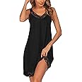 Women's Lace Chemise Lingerie Halter Dress - One Size (S-L) & Queen Size (1X-3X) 3 thumbnail image