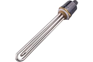 AIICIOO Elemento riscaldante in acciaio inossidabile 220/380V 6000W BSP 1.25 pollice (DN32) con anello in silicone