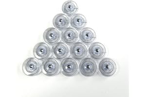 EVERNICE Lot de 15 bobines en plastique pour Singer 6235 6250 6251 6267 6268 7000 7005 7027