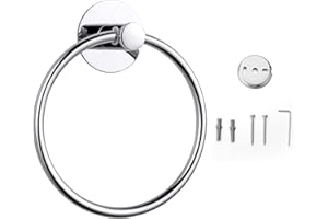 BRAVIKERLY Anello Portasciugamani, 16cm Anello Porta Asciugamano in Acciaio Inox per Bagno e Cucina