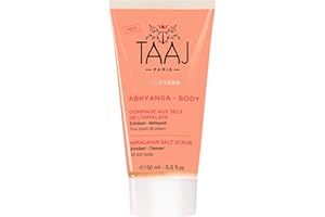 TAAJ | Gommage aux Sels de l'Himalaya | Détoxifiant et Purifiant | Peau Douce et Protégée | Exfolie en Douceur | Élimine les Cellules Mortes | Fabriqué en France | Vegan | CrueltyFree | 150ml