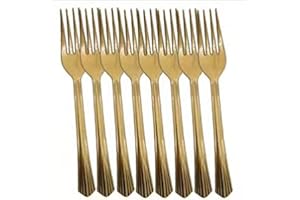 CHUANGOU 25 pezzi Forchetta riutilizzabile, stoviglie riutilizzabili, anniversario di matrimonio, forniture per feste di Natale.