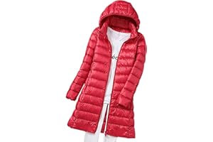 PEUIGNAO Piumino Leggero Donna Lungo Con Cappuccio Invernale Puffer Jacket Donna Piumini Leggeri Lunghi Donna Giacca Trapuntata Cappotto Giubbino Giacche Giaccone Piumino Oversize Taglie Forti Down Jacket