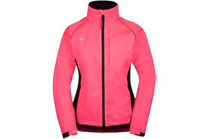 Mountain Warehouse Adrenaline Womens Waterproof Jacket - Breathable Ladies Coat, Taped Seams, Reflective Trims Rain Jacket - For Spring Summer, Cycling, Running