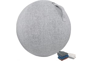 WaTsky Schutzhülle Für Gymnastikball,Waschbarer Gymnastikball Bezug Mit Griff, Büro, Schmutzabweisend, Langlebig, rutschfest, Für Schwangerschaft, Fitness, Yoga,001,65cm