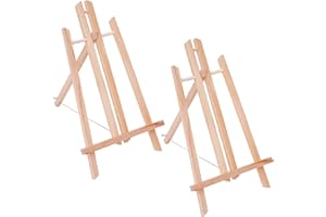 Vebetter Cavalletto, 40 Cm Cavalletto Pittura Legno, Cavalletto Da Tavolo, Mini Cavalletto, Cavalletto Regolabile, Cavalletto Portatile, Cavalletto Pittura Bambini Per Quadri e Oggetti Decorativi.