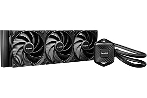 be quiet! Pure Loop 3 360 mm All-in-One-Wasserkühlung für übertaktete AMD/Intel-Systeme, 3x Pure Wings 3 120 mm PWM high-speed Lüfter, hoher statischer Druck, flüsterleise PWM-Pumpe
