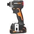 WORX Nitro Cordless Impact Wrench 20 V WX265 - Powerful Brushless Sclag Screwdriver - 3 Speed Levels & 2 Modes - 200 Nm Torque - Lightweight and Compact - Includes 2 x 2Ah Batteries and Charger