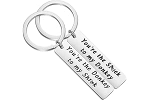 FOTAP You're Donkey to my Shrek Keychain Set Shrek Fans Gift Best Friends gift