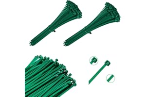 Viceree 200 Bridas Plastico Universales VERDE – 3.6x200mm- Bridas Para Cables Duraderas Y Resistentes – Bridas De Plastico Para Organización Y Gestión De Cables, Bridas Verde