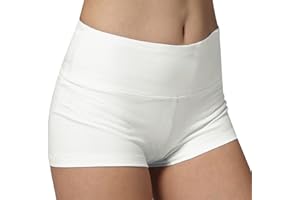 Short De Sport Femme MUNSKT - Coton Élastique - Taille Haute - Confy Pour Yoga, Danse, Fitness - Noir