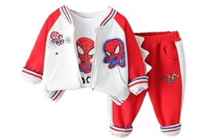 Taenzoess Enfant Spiderman Ensemble de Vêtements Garçons Capuche Tops Tenues Pantalons Manteau Sport Manche Longue Chemise Blouse Haut Sweat T-Shirt