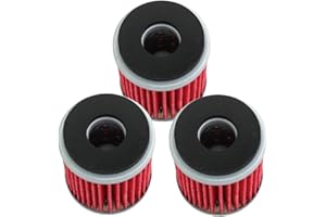 HURI Lot de 3 filtres à huile pour WR 250, YBR 250, X-Max 125 YFM 250, YFZ 450, YZ 250, YZF 125 R Remplace HF140