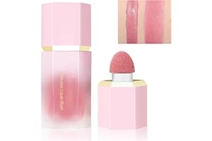 HERBENJOY Cream Blush Soft Blushers For Cheeks Make Up Skin Tint Liquid Blush For Mature Skin,Lightweight Breathable Feel,Dewy Finish Smudge Proof (#LOVE CAKE)