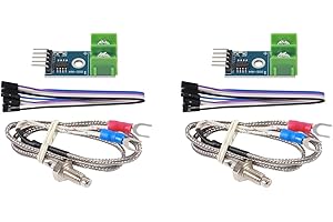 AEDIKO 2 Sets MAX6675 Module DC 3-5V with K Type Thermocouple Temperature Sensor Set with M6 Screw