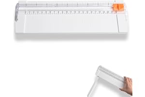 Alinw Paper Cutter, Mini Guillotine Paper Side Cutters Trimmer Portable Wrapping A4 A3 for Label Card, Craft and Photos