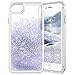 Produktbild VemMore iPhone 6/6S/7/8 Hülle Handyhülle Schutzhülle Glitzer Bling Flüssig Liquid Transparent Clear Case [Soft Silikon TPU + PC] Ultra Dünn Slim Bumper Protective Kratzfeste Etui Cover Tasche - Silber