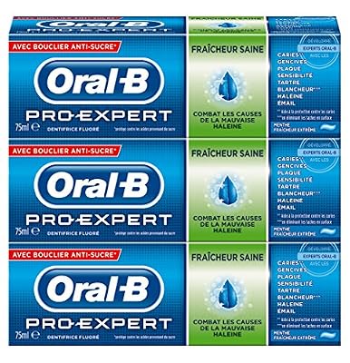 Oral-B Pro-Expert Dentifrice Fraîcheur Saine 75 ml - Lot de 3
