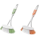 Titiz Softon 2'li K&uuml;vet ve Lavabo Temizleme Fır&ccedil;ası (TP-331) - Ergonomik Saplı Fayans ve Tezgah Fır&ccedil;ası Paketi