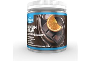 Ultimate Italia - Crema proteica al 30% spalmabile - 250g - gusto cioccolato e arancia - poche calorie, senza glutine, con vitamine