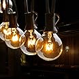 Catena Luminosa Esterno, TOGAVE Luci Stringa Esterno 25 + 4 Lampade di Ricambio G40 Luci IP44 Impermeabile Luci Esterne Caten