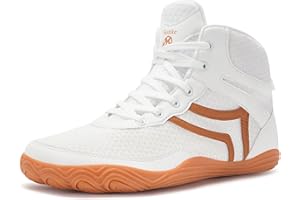 SISTTKE Mens Wrestling Shoes Wide Boxing Shoes Zero Drop Sole