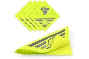 Vicloon Reflectors for Pushchairs, Pack of 4 Reflector Stickers, 12 x 12 cm, Universal Safety Reflectors, Compatible with All Pushchairs, Suitable for Backpacks, Bicycles, Wheelchairs